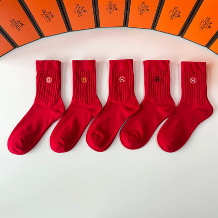 HERMES 26S CREW SOCKS 144089 (1 BOX)