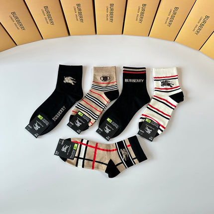 BURBERRY 26S ANKLE SOCKS 238698 (1 BOX)