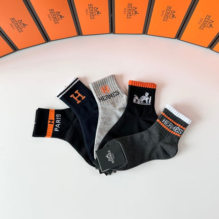 HERMES 26S ANKLE SOCKS 308046 (1 BOX)