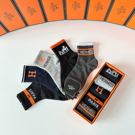 HERMES 26S ANKLE SOCKS 308046 (1 BOX)