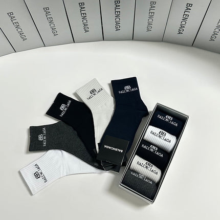 BALENCIAGA 26S ANKLE SOCKS 358566 (1 BOX)