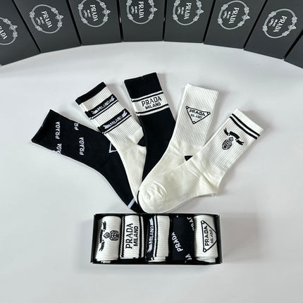 PRADA 26S CREW SOCKS 370248 (1 BOX)