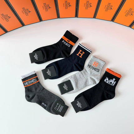 HERMES 26S ANKLE SOCKS 395220 (1 BOX)
