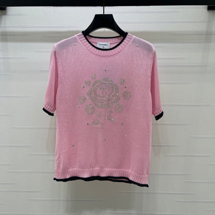 CHANEL 26S SHORT-SLEEVED KNIT SHIRT STYLE 1167