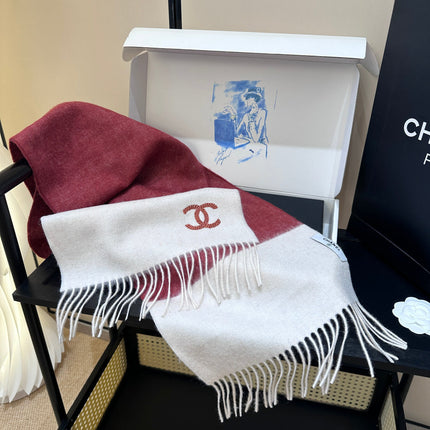 CHANEL 26S SCARF 180 IN CASHMERE 510897