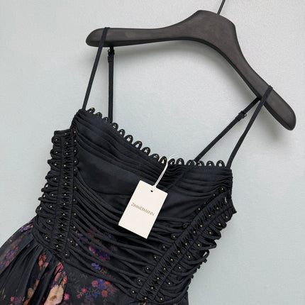 ZIMMERMANN 26S PATTERNED CAMI DRESS STYLE 66