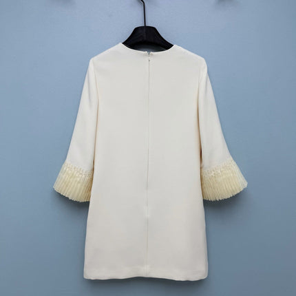 VALENTINO 26S PLEATED SLEEVE DRESS 133