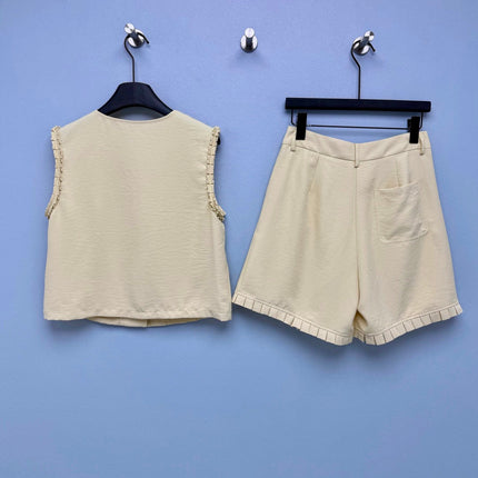 CHANEL 26S VEST TOP & SHORTS SET STYLE 1174