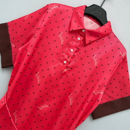 VALENTINO 26S SHORT-SLEEVE POLO DRESS 371