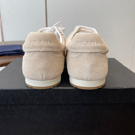 PRADA 25S SNEAKER IN LIGHT BEIGE SUEDE STYLE 11