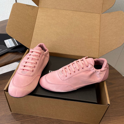 PRADA 25S SNEAKER IN PINK SILK