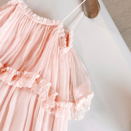 CHLOE 26S RUFFLE STRAP DRESS STYLE 120