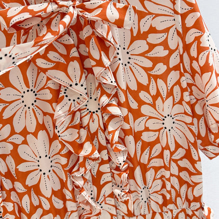 PRADA 26S PRINTED PLEATED DRESS STYLE 987