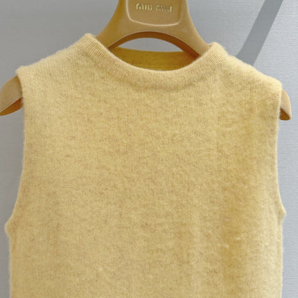 MIUMIU 26S BRUSHED WOOL VEST 1568