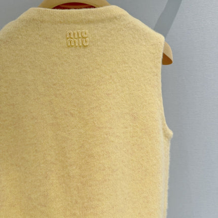 MIUMIU 26S BRUSHED WOOL VEST 1568