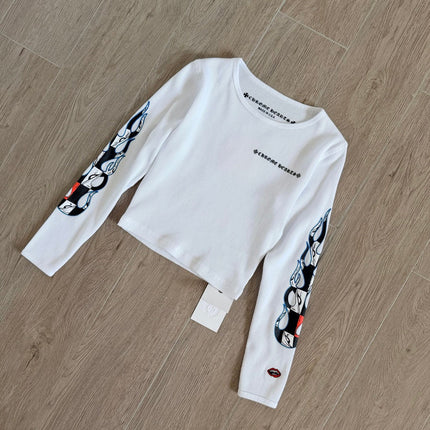 CHROME HEARTS 26S CROPPED LONG-SLEEVE T-SHIRT 037