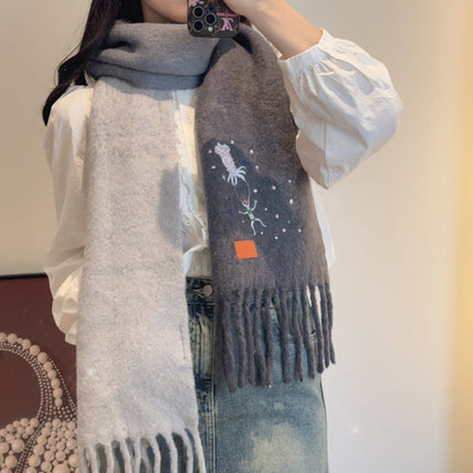 LOEWE 26S SCARF 200 IN WOOL MOHAIR 138183