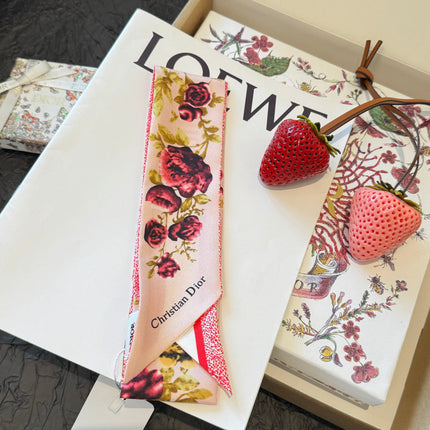 DIOR 26S SCARF 100CM IN SILK 309536