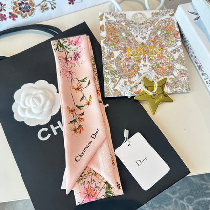 DIOR 26S SCARF 100CM IN SILK 309539