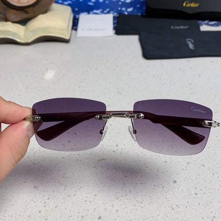 CARTIER 26S RIMLESS FRAME IN METAL 439584