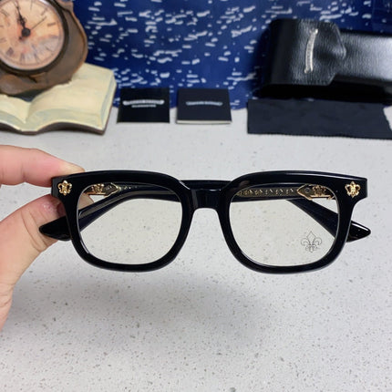 CHROME HEARTS SUNGLASSES IN BLACK ACETATE 837126