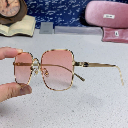 MIUMIU 26S SQUARE GEOMETRIC FRAME IN METAL 445239