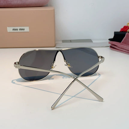 MIUMIU 26S OVAL FRAMEAVIATOR FRAME IN METAL 424526