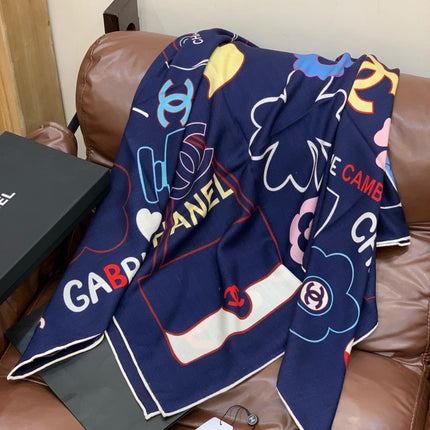 CHANEL 25S SCARF 135 CM IN CASHMERE SILK 943656