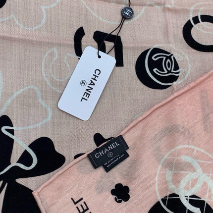 CHANEL 26S SCARF 140 IN CASHMERE AND SILK 303153