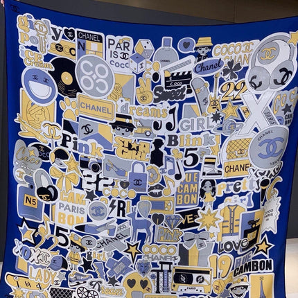 CHANEL 26S SCARF 135 IN CASHMERE AND SILK 309867