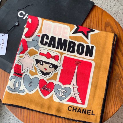 CHANEL 26S SCARF 135 IN CASHMERE AND SILK 309869