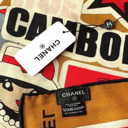 CHANEL 26S SCARF 135 IN CASHMERE AND SILK 309869