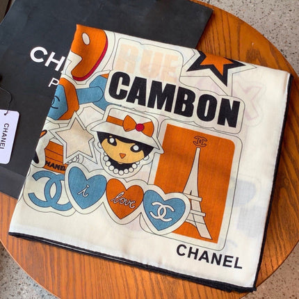 CHANEL 26S SCARF 135 IN CASHMERE AND SILK 309871