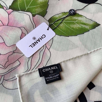 CHANEL 26S SCARF 140 IN SILK AND CASHMERE 509466