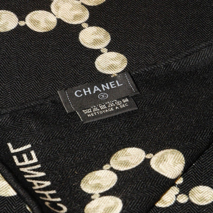 CHANEL 26S SCARF 140 IN SILK AND CASHMERE 509499