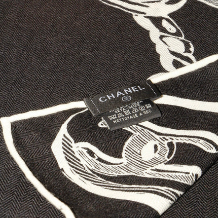 CHANEL 26S SCARF 140 IN SILK AND CASHMERE 509501