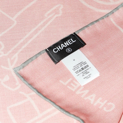 CHANEL 26S SCARF 135 IN SILK AND CASHMERE 509517