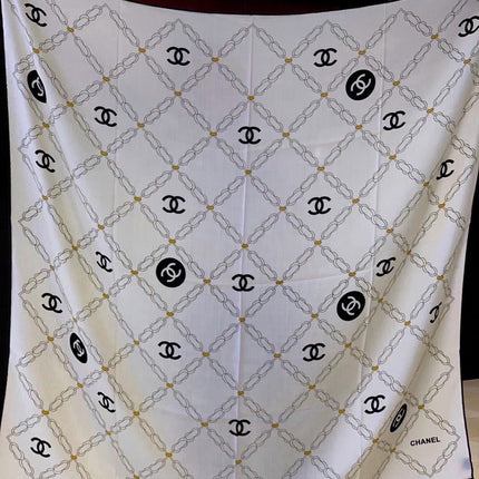 CHANEL 26S SCARF 135 IN SILK AND CASHMERE 511052