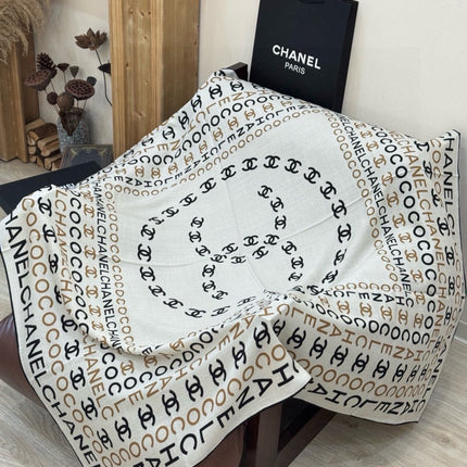 CHANEL 26S SCARF 135 IN SILK AND CASHMERE 511000