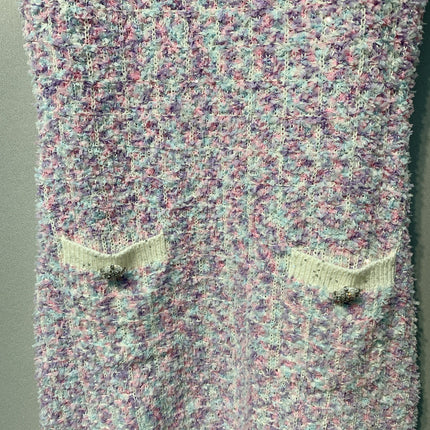 CHANEL 26S SLEEVELESS CREW NECK DRESS 825