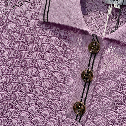 CHANEL 26S SHORT SLEEVE POLO TOP STYLE 1276