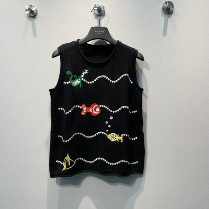 CHANEL 26S SLEEVELESS KNIT TOP 1427
