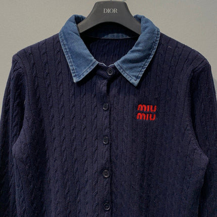 MIUMIU 26S LONG-SLEEVE KNIT SWEATER 1384