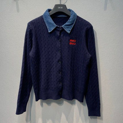 MIUMIU 26S LONG-SLEEVE KNIT SWEATER 1384