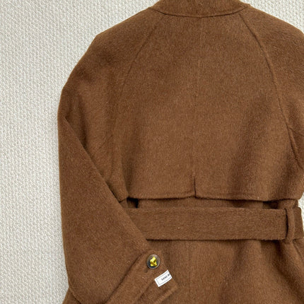 MAX MARA 25S TURTLENECK CASHMERE COAT 132