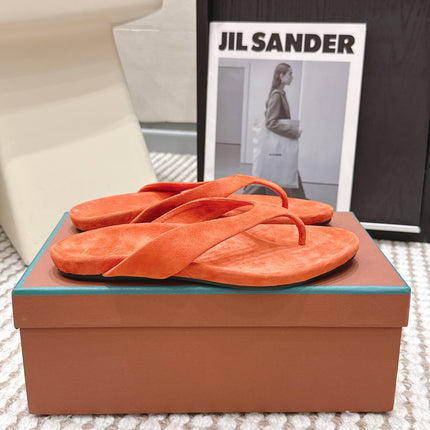 LP 26S THONG SANDALS IN ORANGE SUEDE