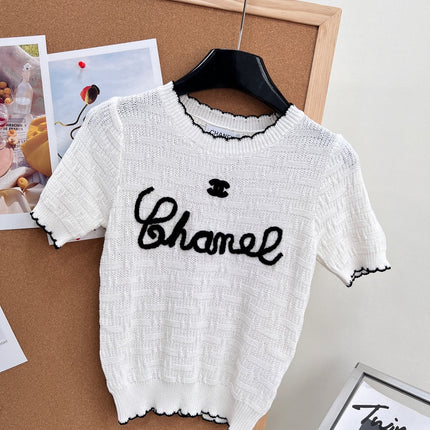 CHANEL 26S SHORT-SLEEVE KNIT TOP STYLE 1148