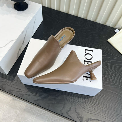 LOEWE 26S HEELED MULES IN BLOWN CALFSKIN