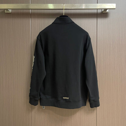 CHROME HEARTS 26S HALF-ZIP LONG-SLEEVE SWEATSHIRT 051