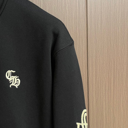 CHROME HEARTS 26S HALF-ZIP LONG-SLEEVE SWEATSHIRT 051